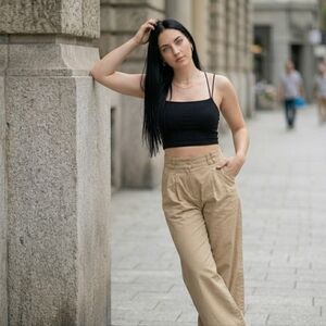 & Other Stories LA Atelier Size 0 Wide Leg Pleated Trousers Great Condition